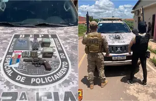 Idoso é preso com armas e munições em cidade do Piauí (Foto: Reprodução)