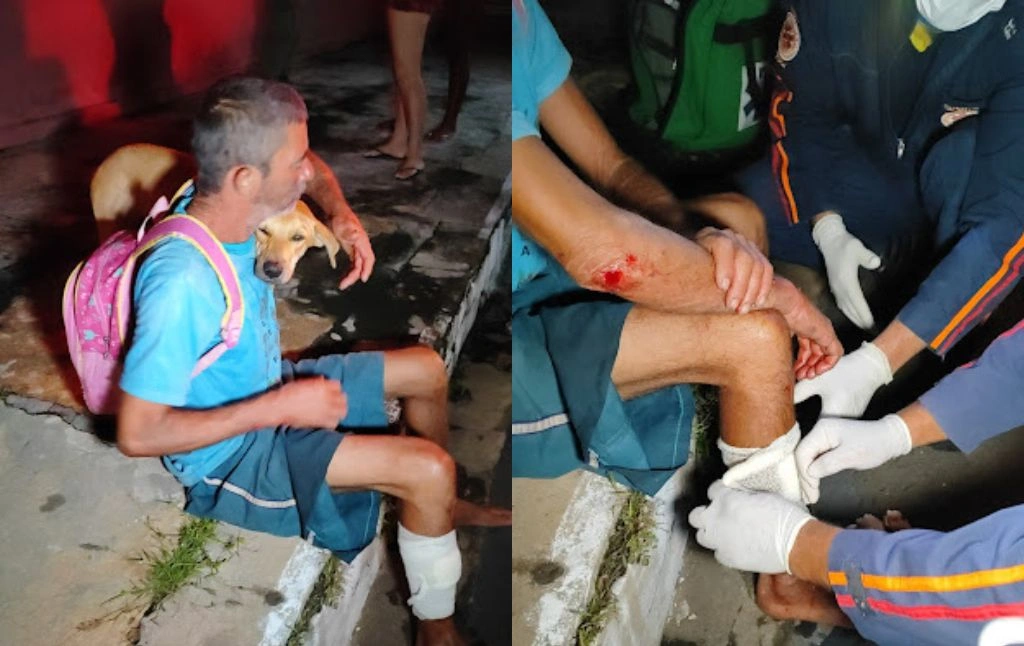 Idoso que passeava com cachorro é agredido durante tentativa de assalto no Piauí