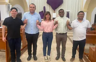 Igreja Católica de Esperantina em parceria com a Prefeitura (Foto: Reprodução)