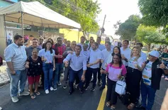 Obra de asfaltamento é inaugurada no bairro Santa Cruz, zona Sul de Teresina