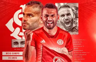 Internacional anuncia contratação por empréstimo de volante do Flamengo (Foto: Reprodução/Internacional)