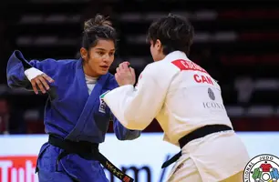 Jéssica Lima é prata no 1º dia do Grand Slam de Judô, na Turquia (Foto: Tamara Kulumbegashvili / IJF)