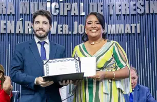 'Mulher Destaque 2024': Camila Barbosa recebe homenagem em Teresina (Foto: Reprodução)