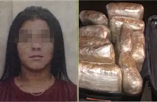 Mulher é presa em ônibus com 'supermaconha' avaliada em R$ 400 mil em Teresina (Foto: Reprodução)