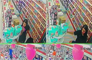 Mulheres são flagradas roubando produtos de farmácia na zona Sul de Teresina (Foto: Reprodução)