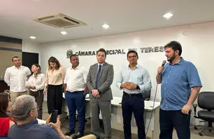 PDT filia três lideranças no partido em evento realizado na Câmara de Teresina (Foto: Naiane Feitosa/Conecta Piauí)
