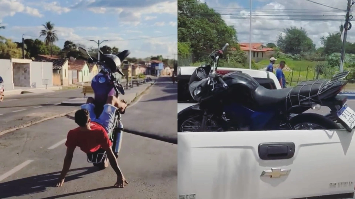 Polícia apreende moto utilizada por jovem para dar 'grau' em Buriti dos Lopes