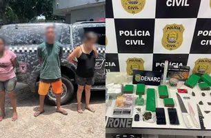 Polícia prende três pessoas por tráfico de drogas em Teresina; um deles era do PCC (Foto: Divulgação)