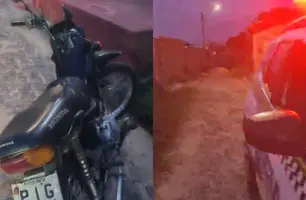 Polícia recupera moto roubada poucas horas após o crime em Teresina (Foto: Reprodução)