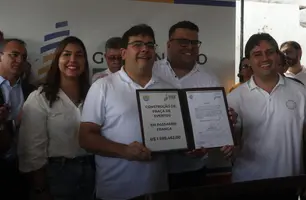 Rafael Fonteles autoriza construção de praça e inaugura obras em Passagem Franca (Foto: Mikeias di Mattos/Conecta Piauí)