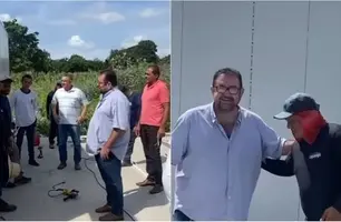 Tertuliano Cavalcanti acompanha andamento de obra em escola de Corrente (Foto: Divulgação)