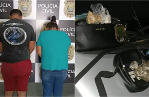 Tia e sobrinho presos (Foto: Reprodução)