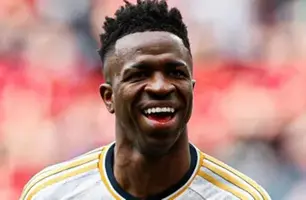 Vinícius Jr durante partida contra Osasuna (Foto: Reprodução)