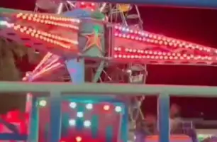 Adolescente esfaqueia homem no peito em parque de diversões em Oeiras (Foto: Reprodução)