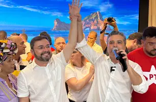 Ao lado de Fábio Novo, Dr. Vinícius reúne multidão em evento com pré-candidatos (Foto: Eduardo Amorim/Conecta Piauí)