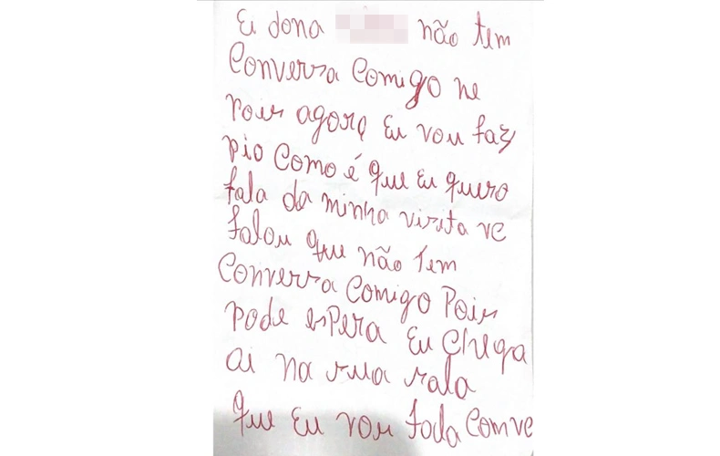 Após rebelião no CEM, polícia encontra bilhete com ameaças a socioeducadora