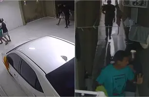 Arrastão em casa na zona Norte de Teresina (Foto: Reprodução)