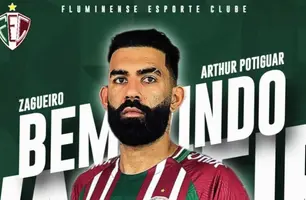 Arthur Potiguar tem 29 e chega pra reforçar a zaga (Foto: Divulgação/Fluminense-PI)
