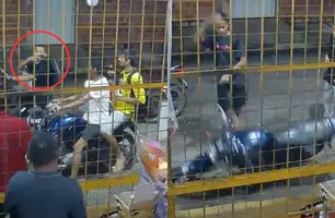 Bandidos intimidam vítimas e derrubam moto durante assalto em Teresina: ‘Tu é 40?’ (Foto: Reprodução)