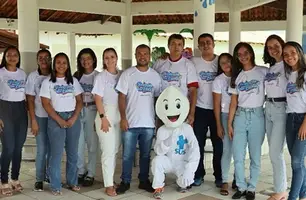 Campanha de vacinação nas escolas de Baixa Grande do Ribeiro (Foto: Reprodução)