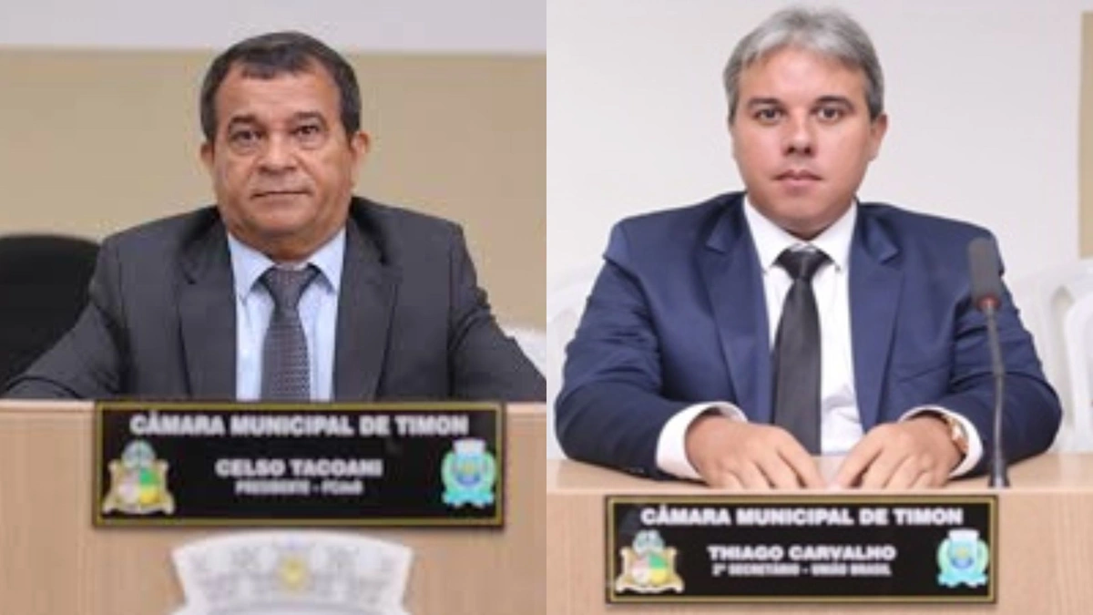 Celso Tacoani à esquerda e Thiago Carvalho á direita