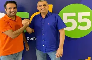 Comandante Schinneyder tem encontro com Edilázio Júnior (Foto: Reprodução)