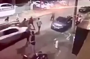 Crime foi registrado por câmeras de segurança (Foto: Reprodução)