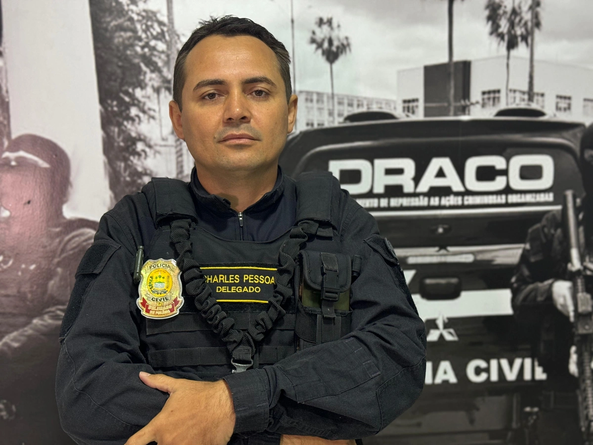 Delegado Charles Pessoa, coordenador do Draco