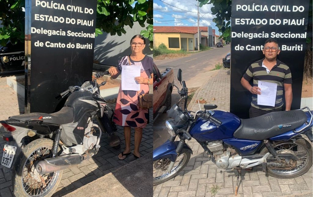Dez motocicletas que haviam sido roubadas são restituídas em Canto do Buriti