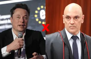 Elon Musk e Moraes (Foto: Reprodução)