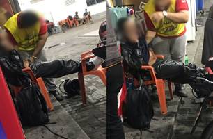 Enfermeiro é esfaqueado durante assalto em avenida de Teresina (Foto: Reprodução)