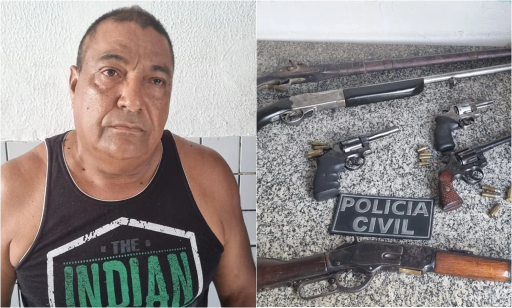 Ex-policial civil é preso suspeito de comércio ilegal de armas em Teresina