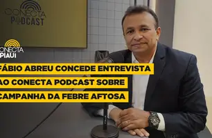 Fábio Abreu concede entrevista ao Conecta Podcast sobre campanha da Febre Aftosa (Foto: Reprodução)