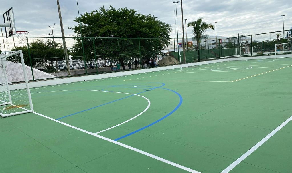 Foram feitas melhorias na pista de skate e modificações nas mais diversas modalidades esportivas