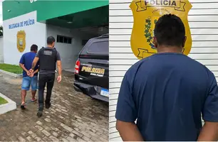 Homem preso pela Polícia Civil (Foto: Reprodução)