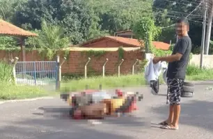 Homem supostamente embriagado morre após perder controle de moto e cair em Teresina (Foto: Reprodução)