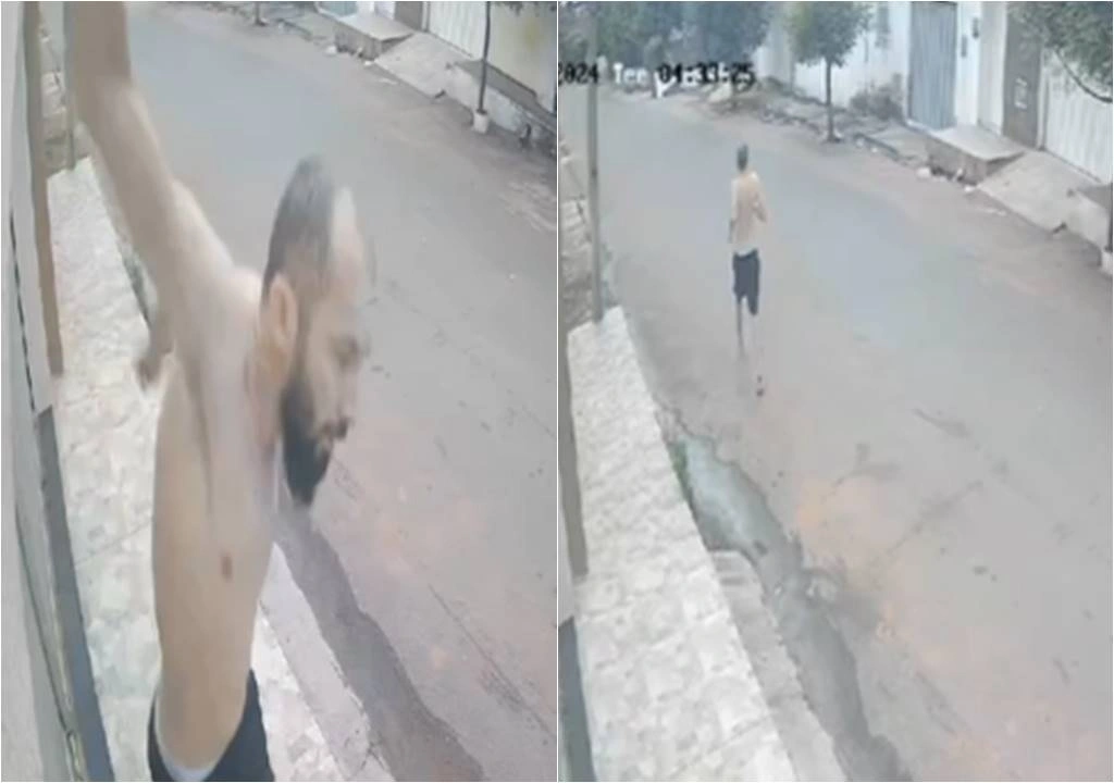 Homem tenta fugir e é capturado