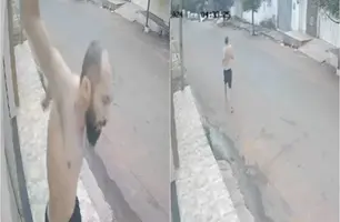 Homem tenta fugir e é capturado (Foto: Reprodução)