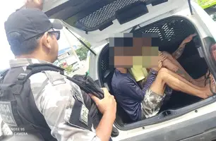 Irmãos de Timon são presos durante assalto a motorista de aplicativo em Teresina (Foto: Reprodução)