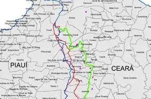 Litígio entre Ceará e Piauí (Foto: Reprodução)