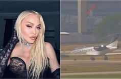 Madonna desembarca no Brasil para show na Praia de Copacabana, no Rio de Janeiro