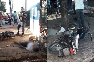 Motoqueiro morre após colidir contra o muro de cemitério (Foto: Reprodução)