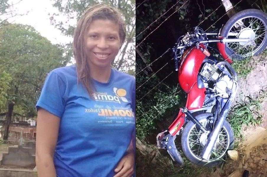 Mulher de 23 anos morre após acidente de moto entre municípios do Piauí