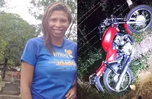 Mulher de 23 anos morre após acidente de moto entre municípios do Piauí (Foto: Reprodução)
