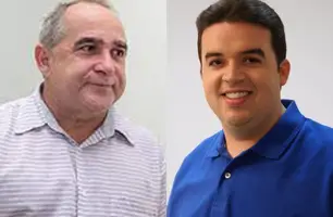 Paulo César Vilarinho e Reginaldo Júnior, ex-prefeitos de Palmeirais (Foto: Colagem: Mikeias di Mattos)