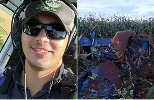 Piloto morreu na queda do avião (Foto: Reprodução)