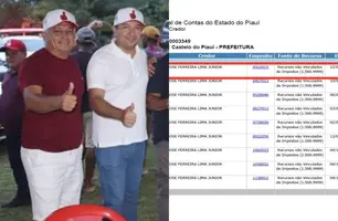 Prefeito Magno à direita com camisa branca (Foto: Fotos enviadas ao Conecta Piauí por Raimundinho)