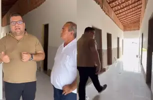 Prefeito Saulo Trajano visita seguimento das obras da nova UBS de Passagem Franca (Foto: Reprodução)