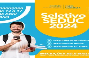 Prefeitura de Luís Correia realiza processo seletivo para professor substituto (Foto: Divulgação)