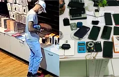 Presos suspeitos de fazer arrastão em loja de celular da zona Leste em Teresina